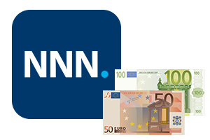 Abbildung der NNN-App mit 150 € Geldprämie für 24 Monate Abo